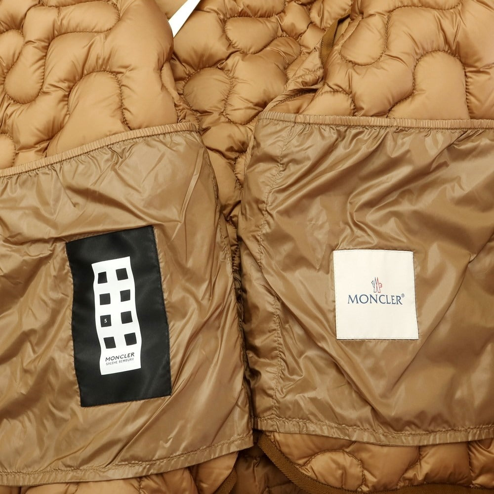 【中古】モンクレール ジーニアス MONCLER GENIUS × Salehe Bembury 2023年秋冬 SIERPINSKI GILET ダウンベスト ライトブラウン【サイズ2】【BRW】【A/W】【状態ランクA】【メンズ】【759692】 [EPD]【SA10/返品不可】