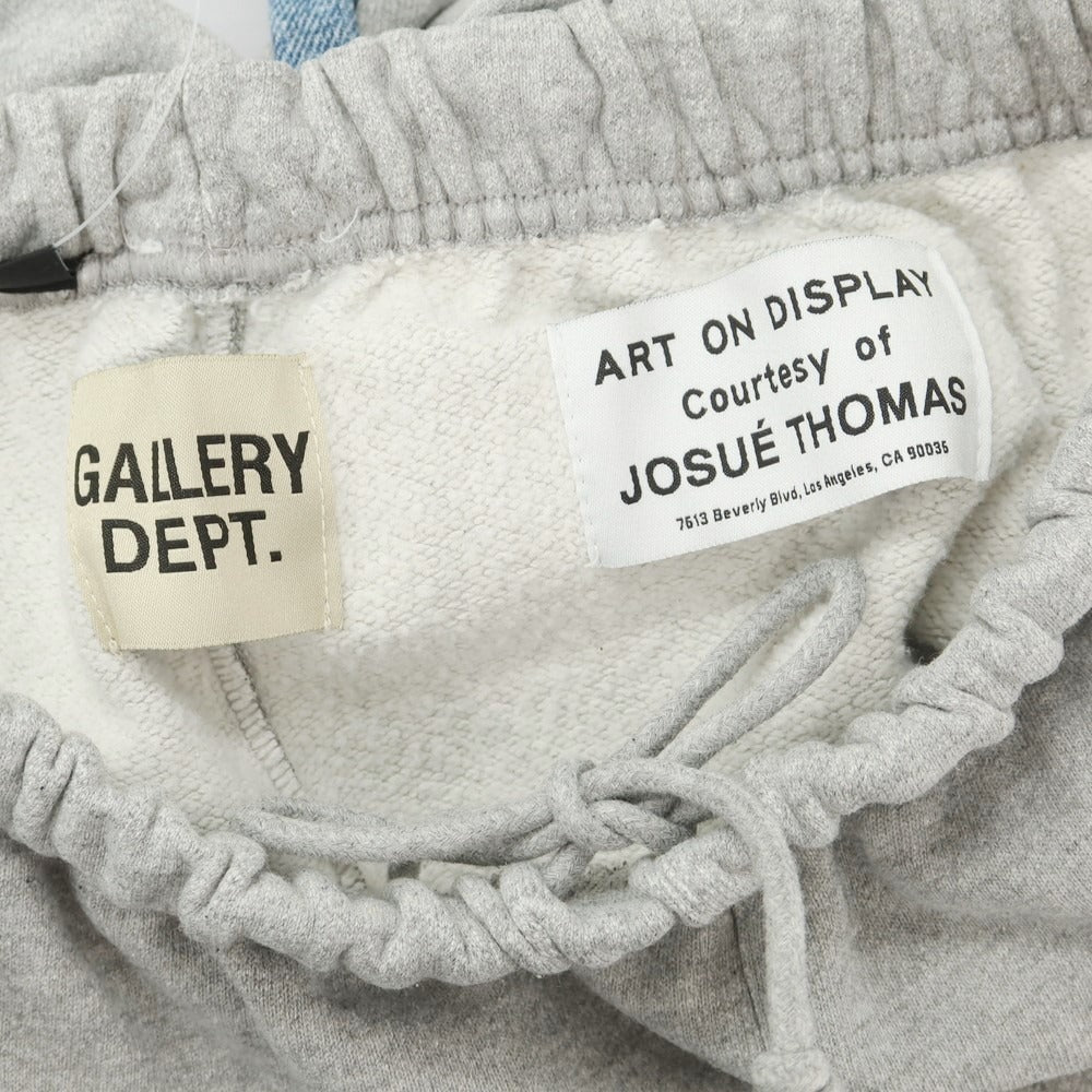 【中古】ギャラリーデプト GALLERY DEPT コットン系 ペイント加工 フレア スウェットパンツ ライトグレー【サイズS】【GRY】【A/W】【状態ランクB】【メンズ】【759084】