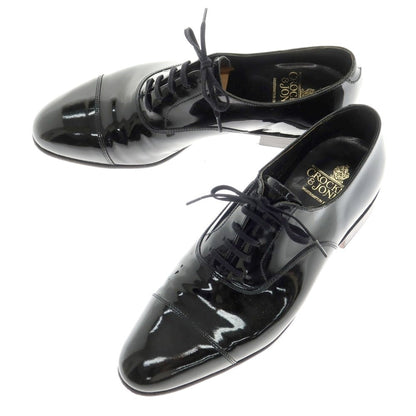 【中古】クロケットアンドジョーンズ CROCKETT&amp;JONES CHATHAM パテントレザー ストレートチップ ドレスシューズ ブラック【 6E 】【 状態ランクB 】【 メンズ 】
[BPD]