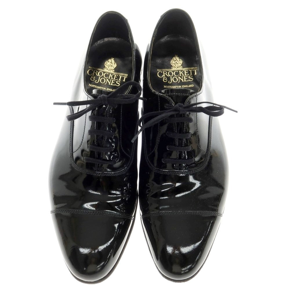 [Used] Crockett &amp;amp; Jones CHATHAM Patent Leather Straight Tip Dress Shoes Black [6E] [Condition Rank B] [Men&