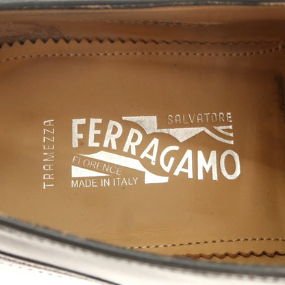 [Used] Salvatore Ferragamo TRAMEZZA Whole Cut Dress Shoes Burgundy [Order Item (7 1/2)] [Condition Rank B] [Men&