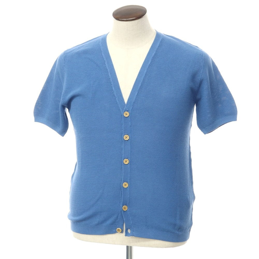 [Used] Heritage Cotton Short Sleeve Cardigan Blue [48] [Condition Rank B] ​​[Men&