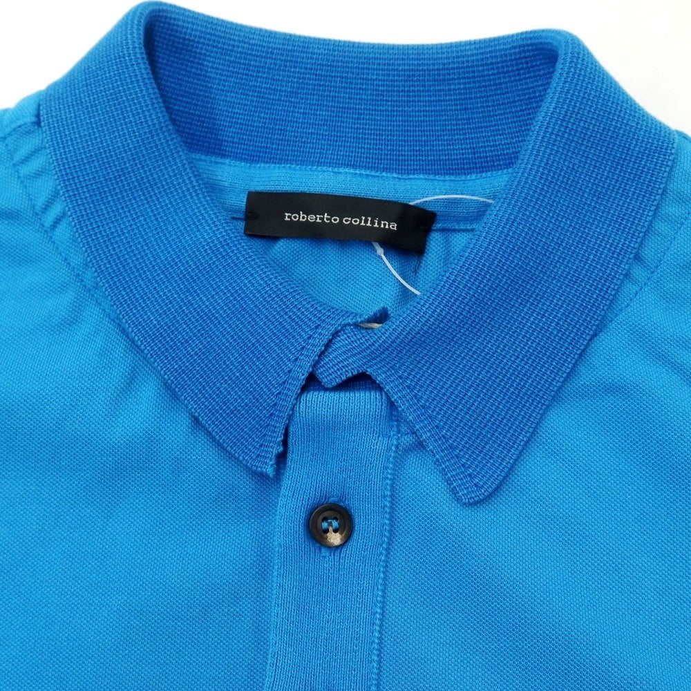 [Used] [Unused] Roberto Collina ROBERTO COLLINA Cotton Short Sleeve Polo Shirt Sky Blue [48] [Condition Rank S] [Men&