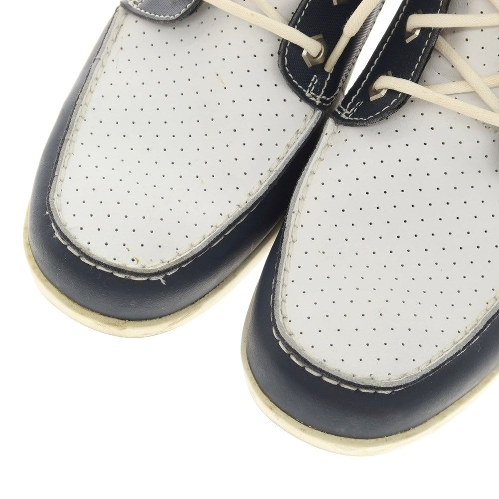 [Used] Timberland high cut deck shoes, navy x white [26cm] [Condition rank B] [Men&