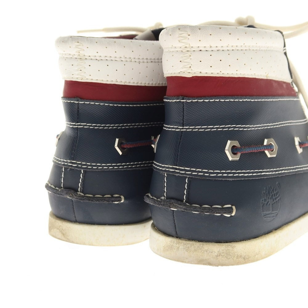 [Used] Timberland high cut deck shoes, navy x white [26cm] [Condition rank B] [Men&