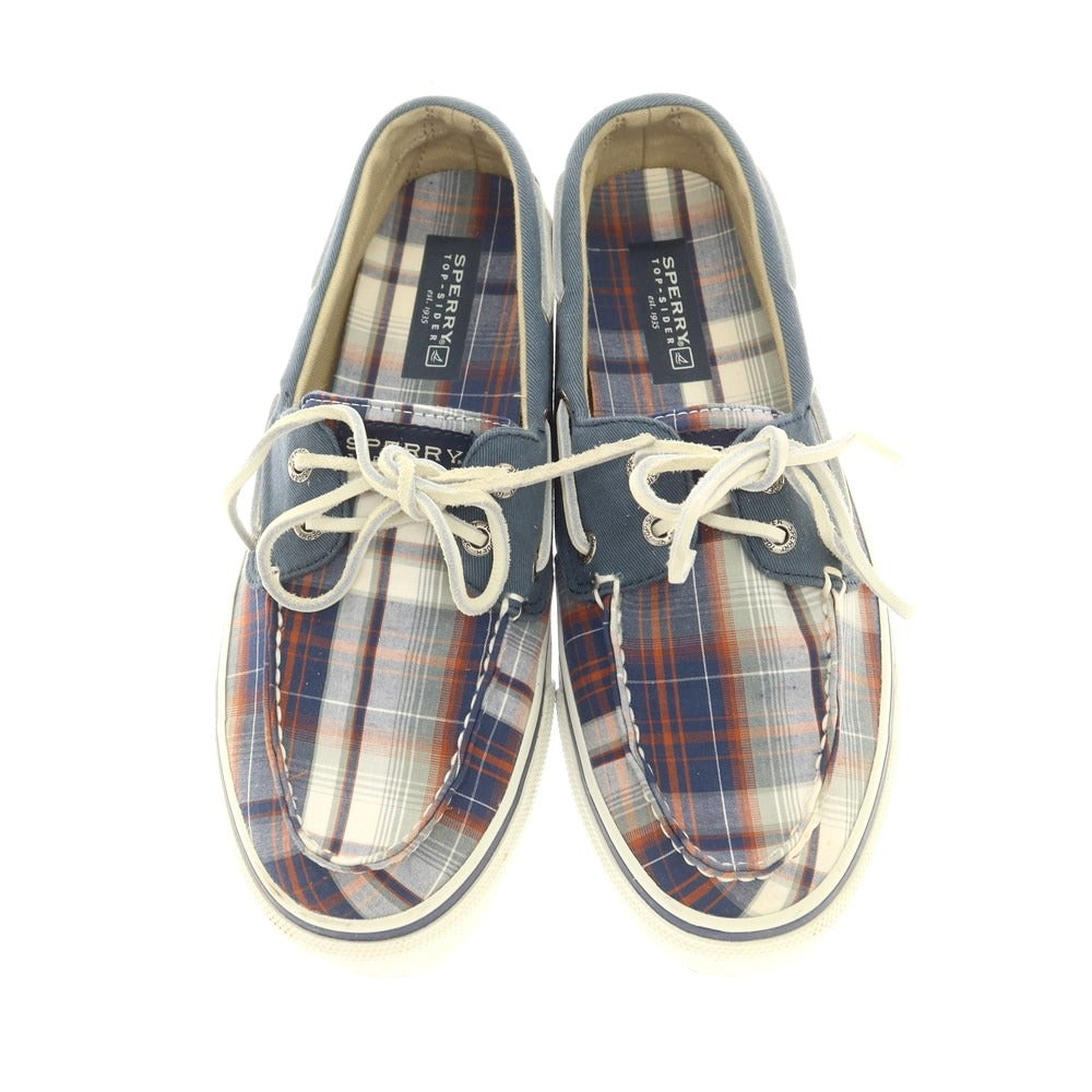 [Used] Topsider Check Deck Shoes Navy x Red [8] [Condition Rank B] [Men&