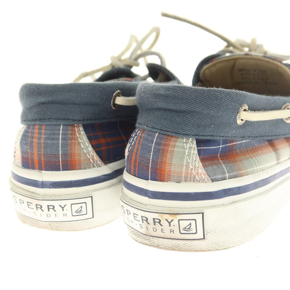 [Used] Topsider Check Deck Shoes Navy x Red [8] [Condition Rank B] [Men&