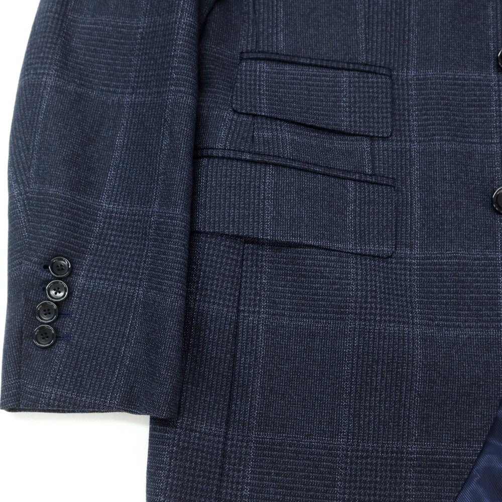 BEAMS F ビームスエフ スーツ ウール地 ネイビー チェック柄 秋冬