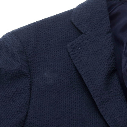 [Used] RING JACKET Cotton Soccer Set-up 3-Button Suit Navy [42] [Condition Rank C] [Men&