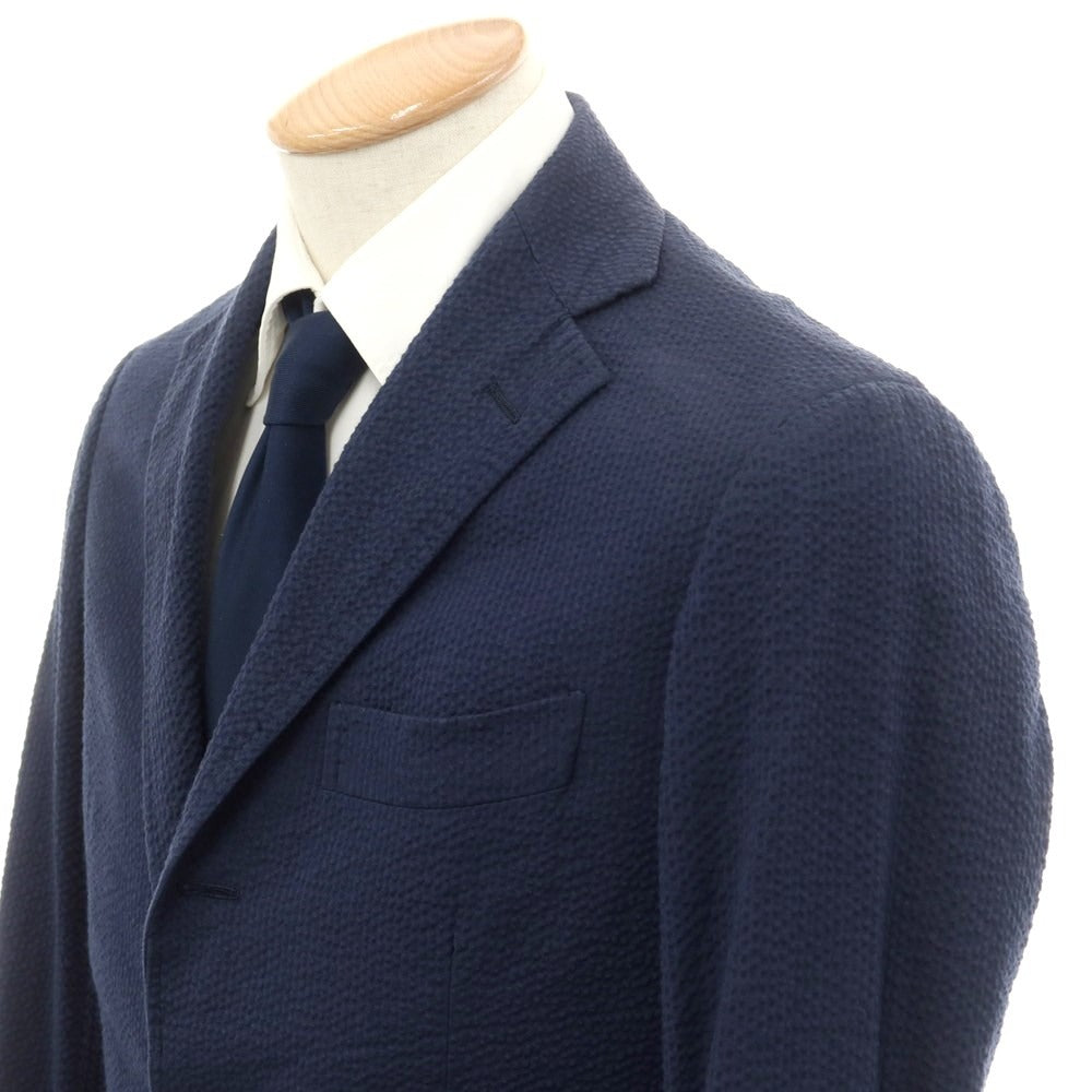 [Used] RING JACKET Cotton Soccer Set-up 3-Button Suit Navy [42] [Condition Rank C] [Men&