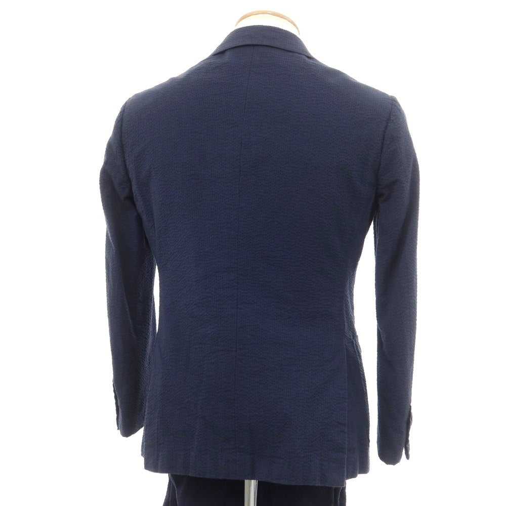 [Used] RING JACKET Cotton Soccer Set-up 3-Button Suit Navy [42] [Condition Rank C] [Men&