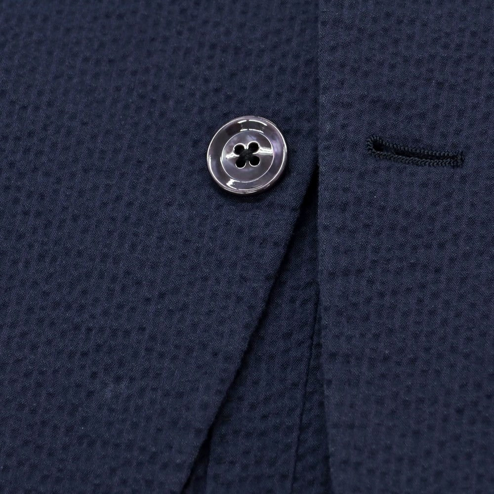 [Used] RING JACKET Cotton Soccer Set-up 3-Button Suit Navy [42] [Condition Rank C] [Men&