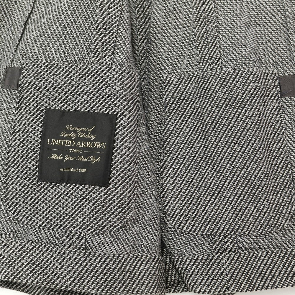 [Used] UNITED ARROWS Cotton Polyester Check Jacket Gray [42] [Condition Rank B] ​​[Men&