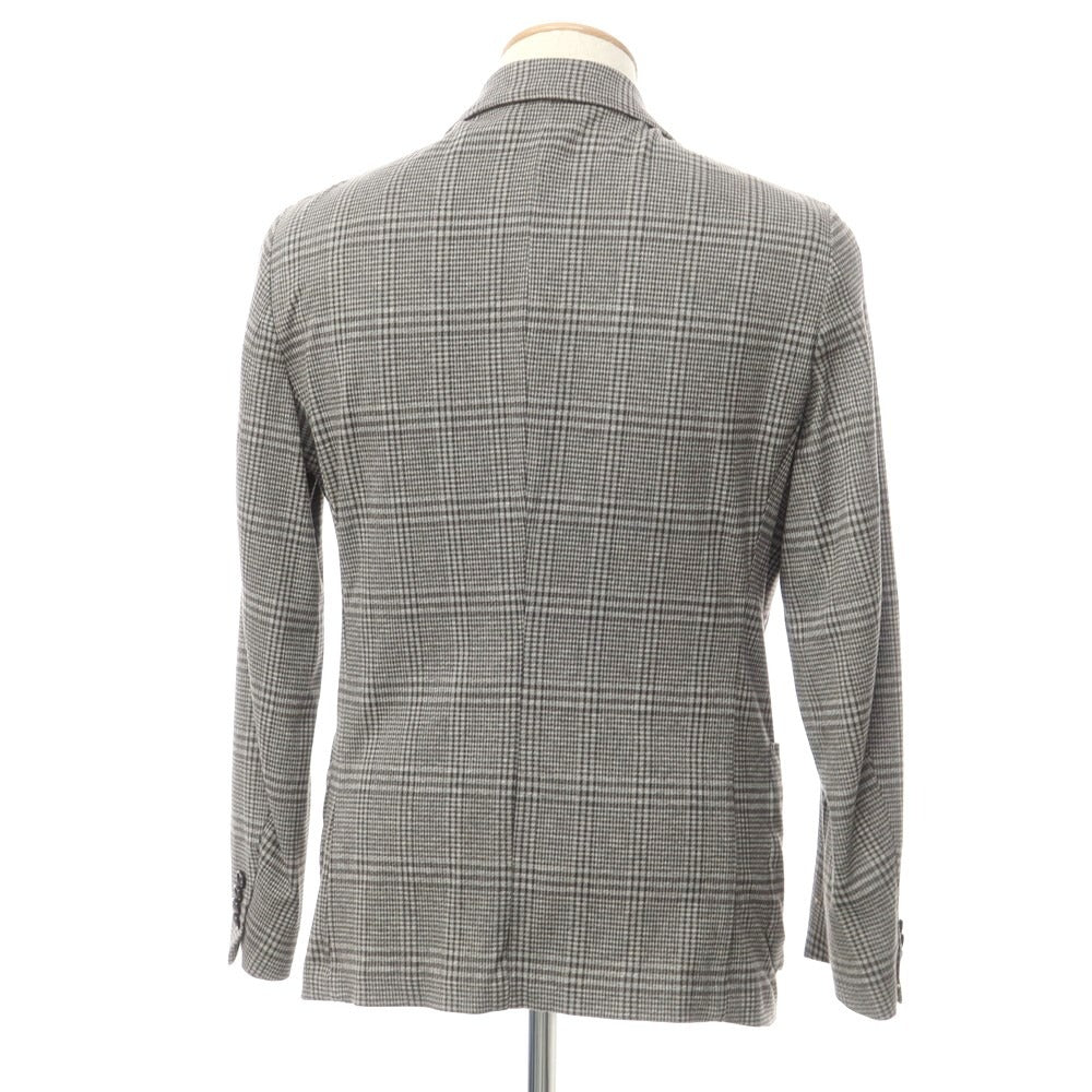 [Used] UNITED ARROWS Cotton Polyester Jersey Check Jacket Gray [44] [Condition Rank B] ​​[Men&