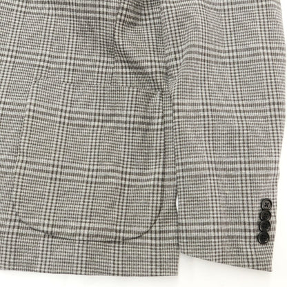 [Used] UNITED ARROWS Cotton Polyester Jersey Check Jacket Gray [44] [Condition Rank B] ​​[Men&