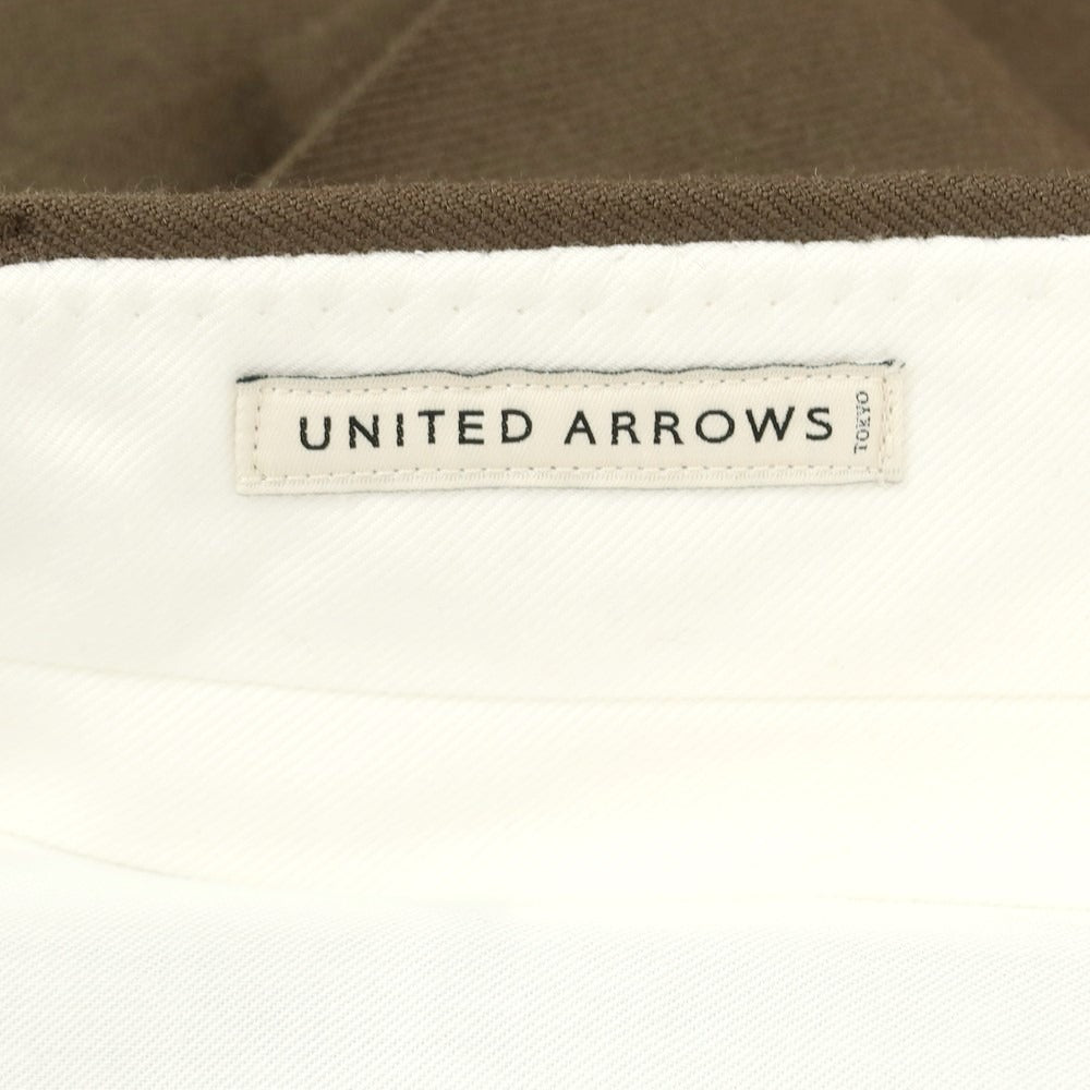 【中古】ユナイテッドアローズ UNITED ARROWS ツイルウール カジュアルスラックスパンツ アッシュブラウン【 S 】【 状態ランクA 】【 メンズ 】