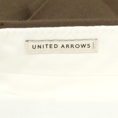 【中古】ユナイテッドアローズ UNITED ARROWS ツイルウール カジュアルスラックスパンツ アッシュブラウン【 S 】【 状態ランクA 】【 メンズ 】