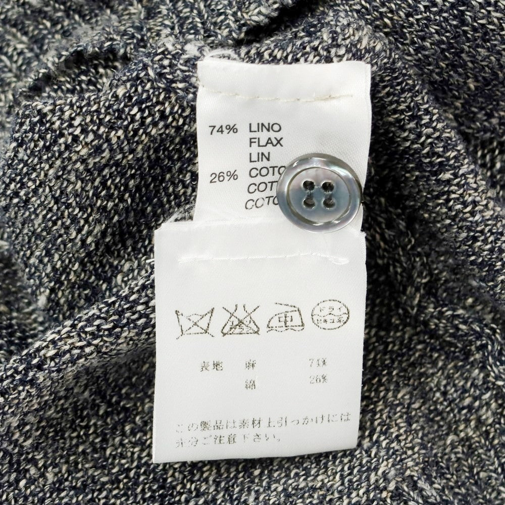 [Used] Roberto Collina ROBERTO COLLINA Linen Cotton Cardigan Navy [46] [Condition Rank C] [Men&