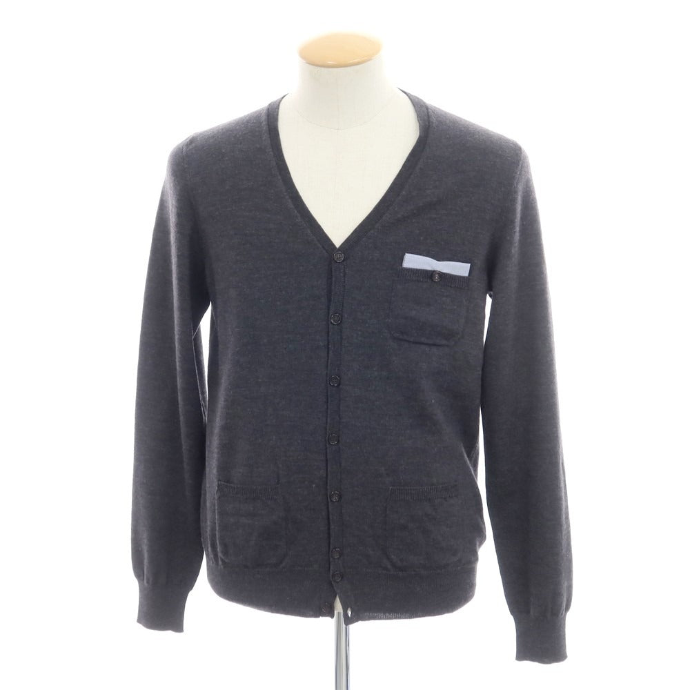 【中古】ディースクエアード DSQUARED2 ウール カーディガン ダークグレー【サイズS】【GRY】【A/W】【状態ランクB】【メンズ】【759090】 [EPD]