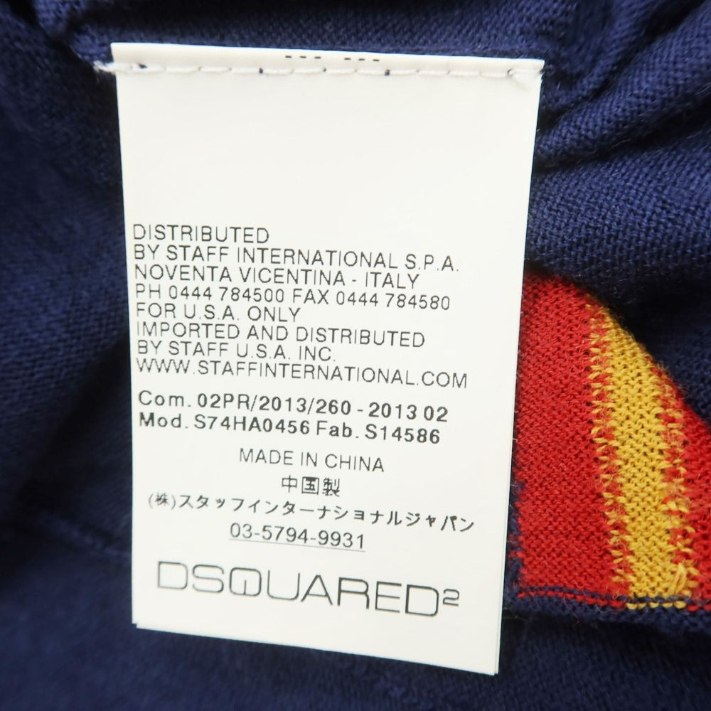 【中古】ディースクエアード DSQUARED2 ウール レイヤード カーディガン ネイビー【サイズM】【NVY】【A/W】【状態ランクB】【メンズ】【759090】
[APD]