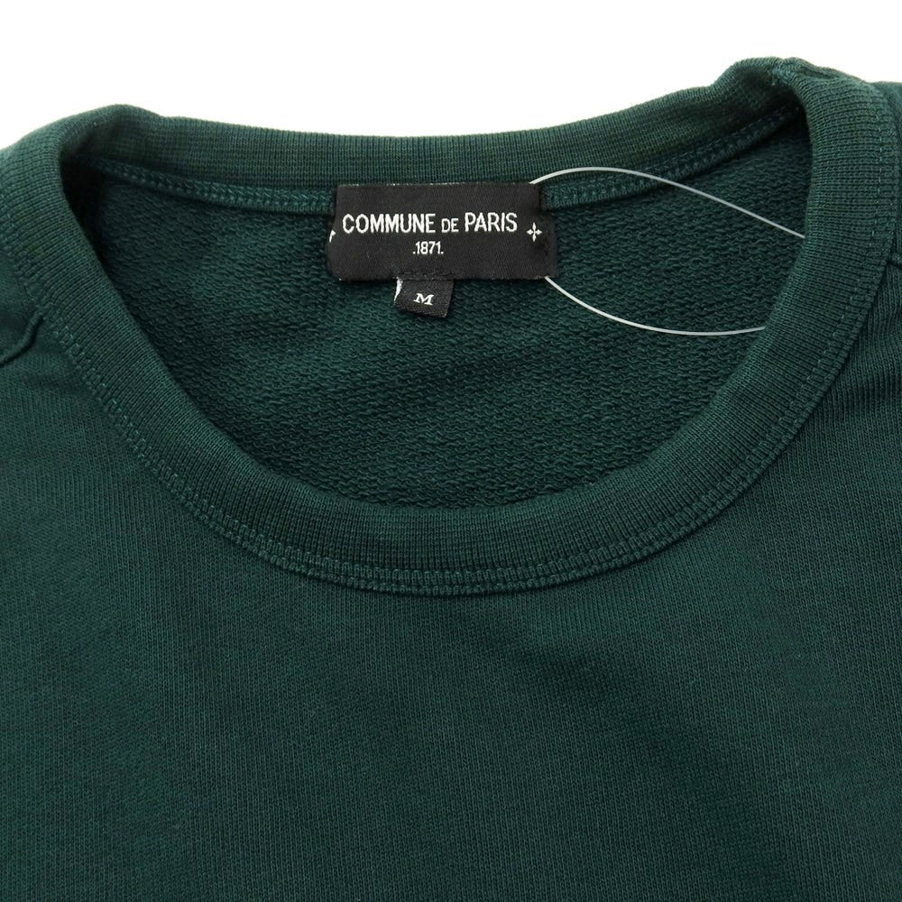 [Used] COMMUNE DE PARIS Print Crew Neck Sweatshirt Dark Green [M] [Condition Rank B] [Men&