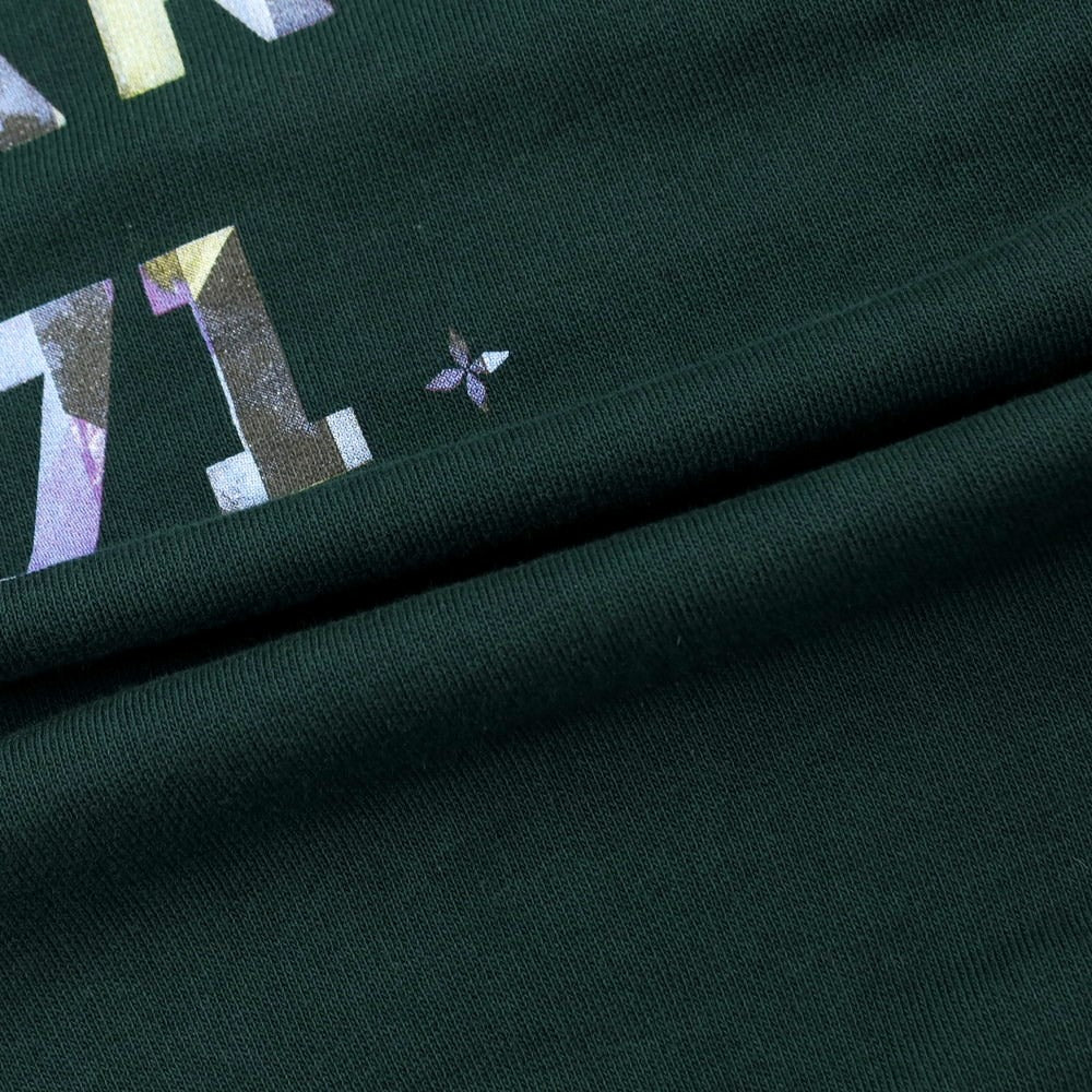 [Used] COMMUNE DE PARIS Print Crew Neck Sweatshirt Dark Green [M] [Condition Rank B] [Men&