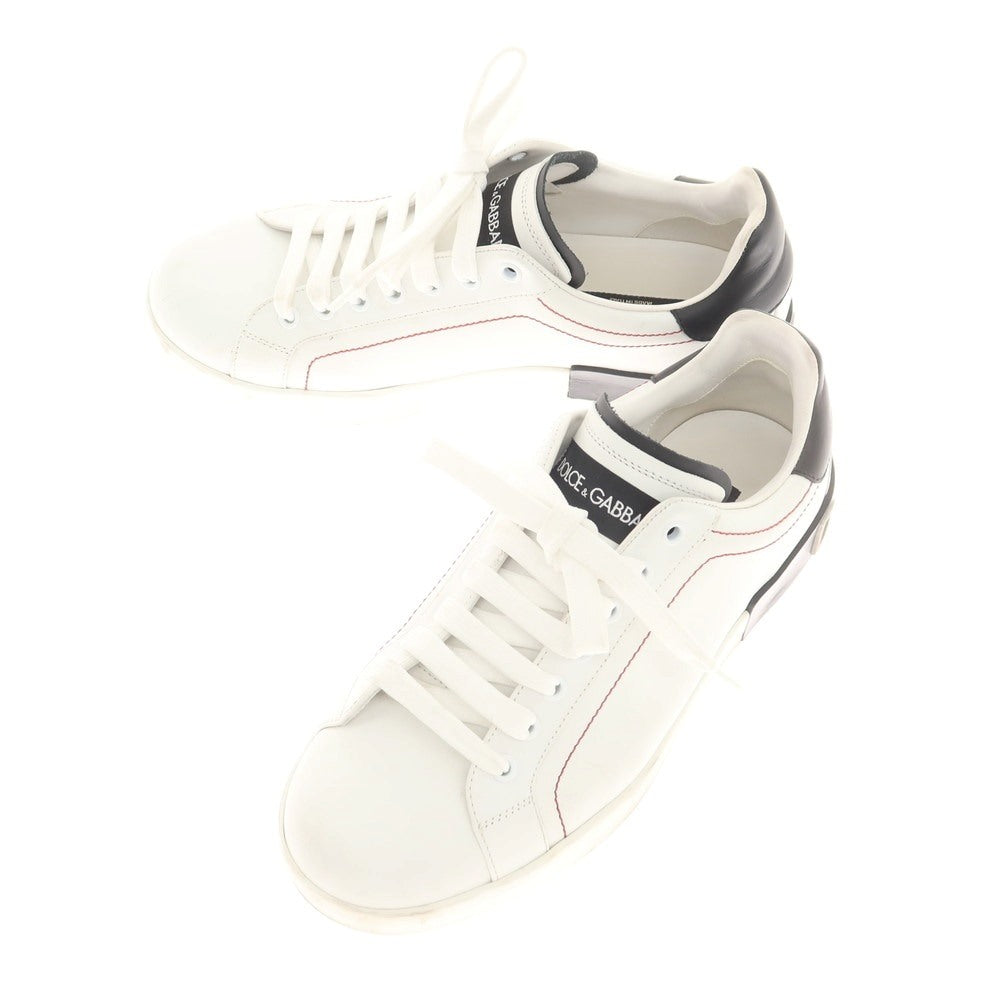 [Used] Dolce &amp;amp; Gabbana DOLCE&amp;amp;GABBANA Leather Low-Cut Sneakers White [6 1/2] [Condition Rank B] [Men&