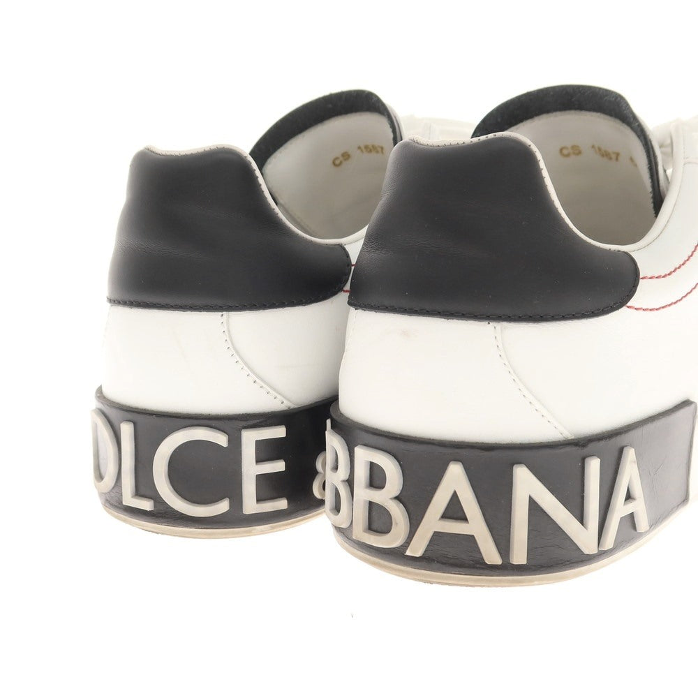 [Used] Dolce &amp;amp; Gabbana DOLCE&amp;amp;GABBANA Leather Low-Cut Sneakers White [6 1/2] [Condition Rank B] [Men&