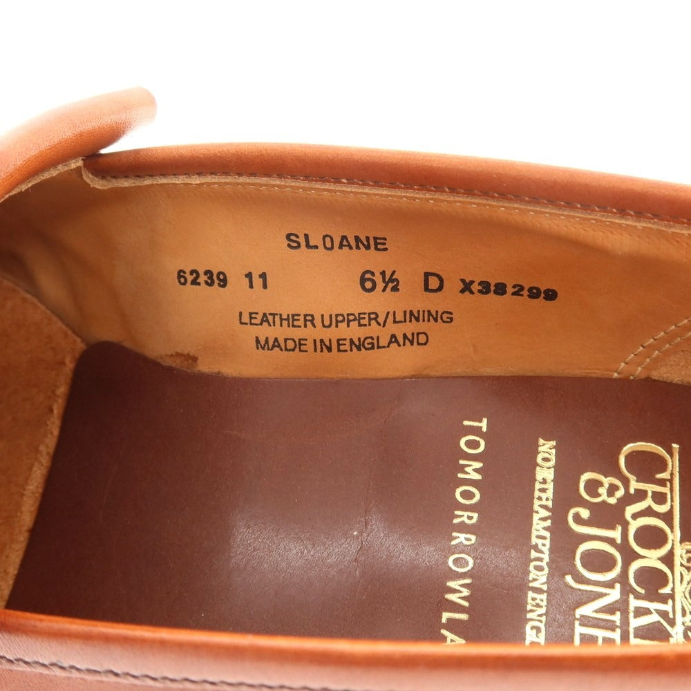 【中古】クロケットアンドジョーンズ CROCKETT&amp;JONES SLOANE トゥモローランド別注 キルトタッセルローファー ブラウン【 6　1/2　D 】【 状態ランクA 】【 メンズ 】
[CPD]