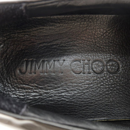 [Used] JIMMY CHOO Embossed Leather Patent Leather Sneakers Slip-on Brown [40] [Condition Rank B] [Men&