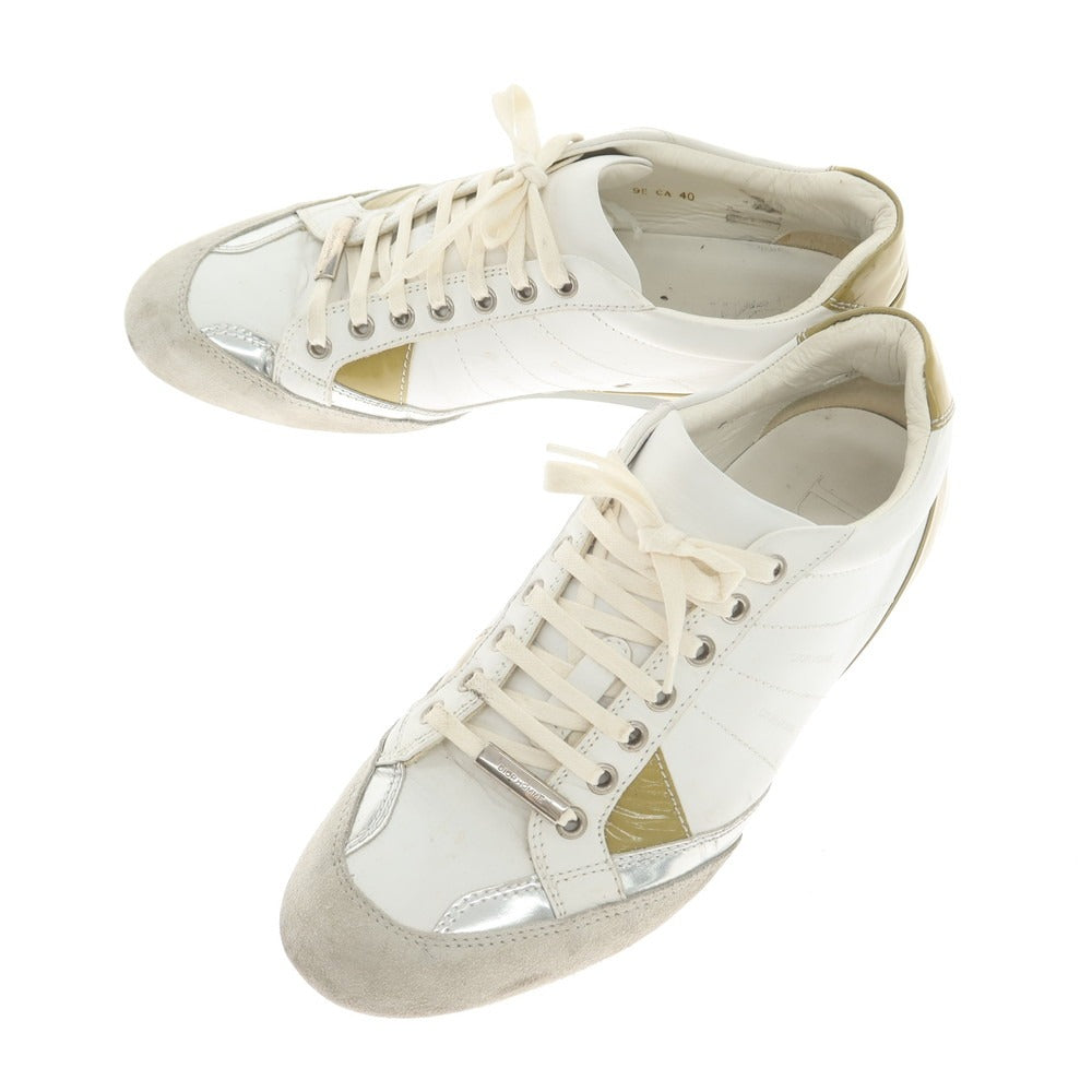 [Used] Dior Homme Leather Sneakers White [40] [Condition Rank C] [Men&