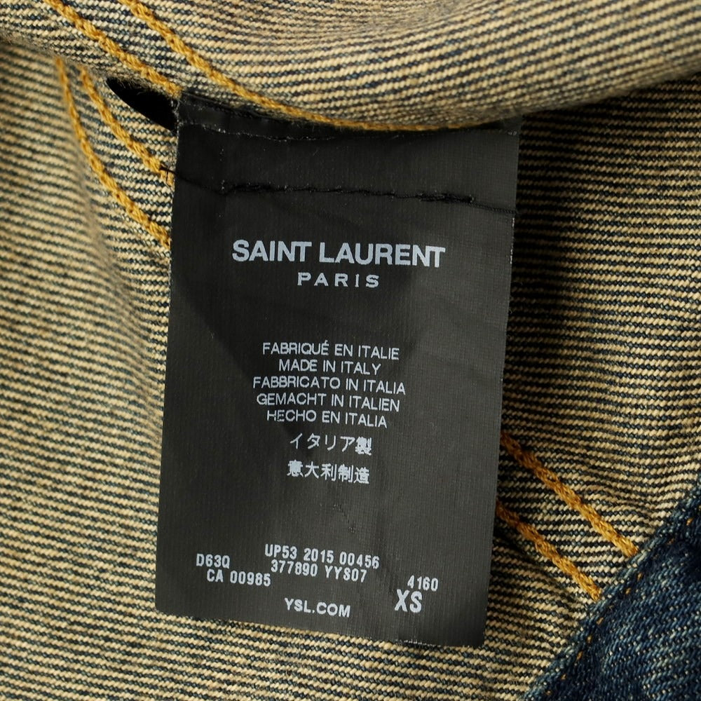 [Used] Saint Laurent Paris Cotton G-Jean Denim Jacket Navy [Size XS] [NVY] [S/S/A/W] [Condition Rank B] [Men&