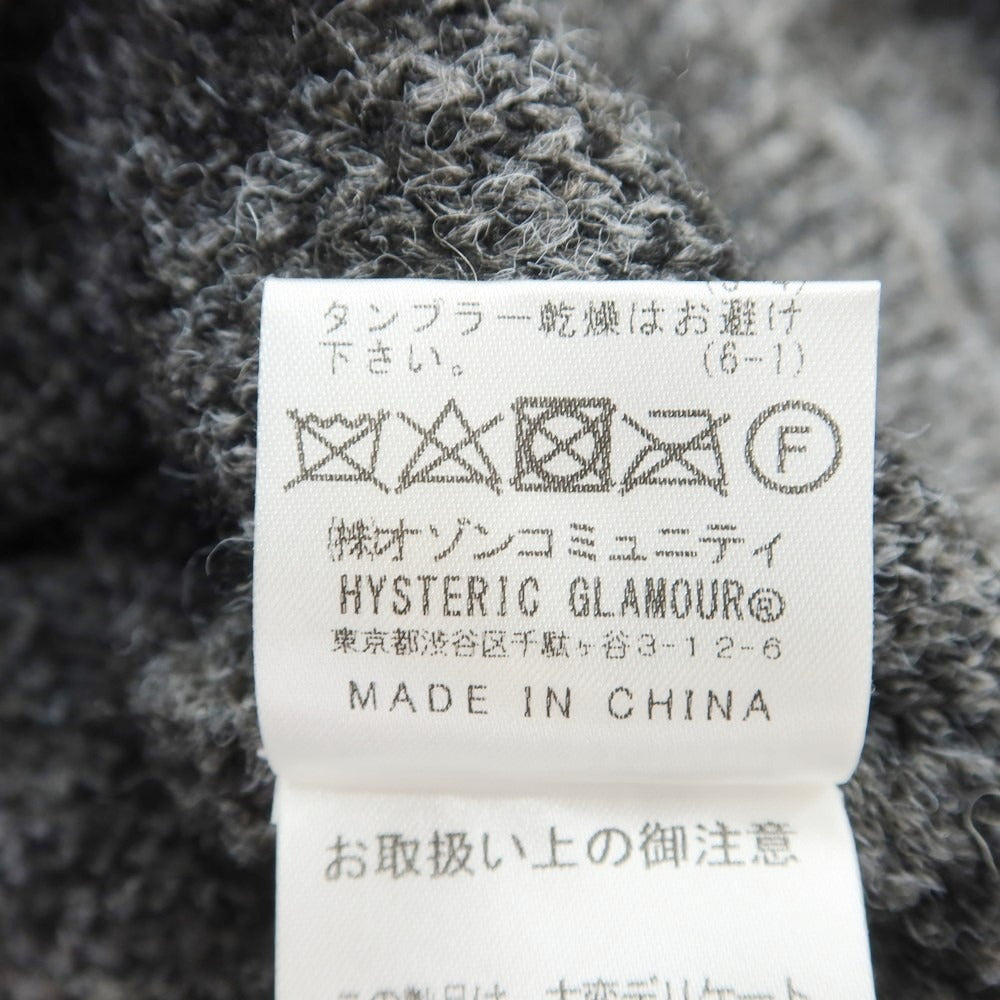 【中古】ヒステリックグラマー HYSTERIC GLAMOUR アクリルナイロンウール カーディガン グレーxブラック【サイズS】【GRY】【A/W】【状態ランクB】【メンズ】【759090】
[APD]