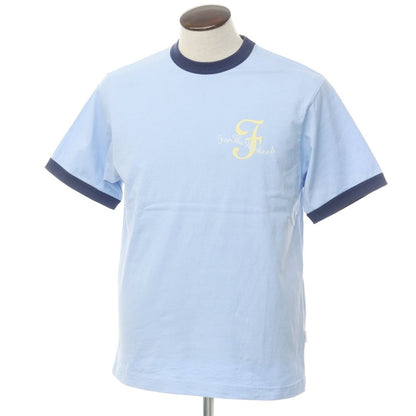 [Used] FTW Ringer short-sleeved T-shirt, light blue x navy [L] [Condition rank B] [Men&