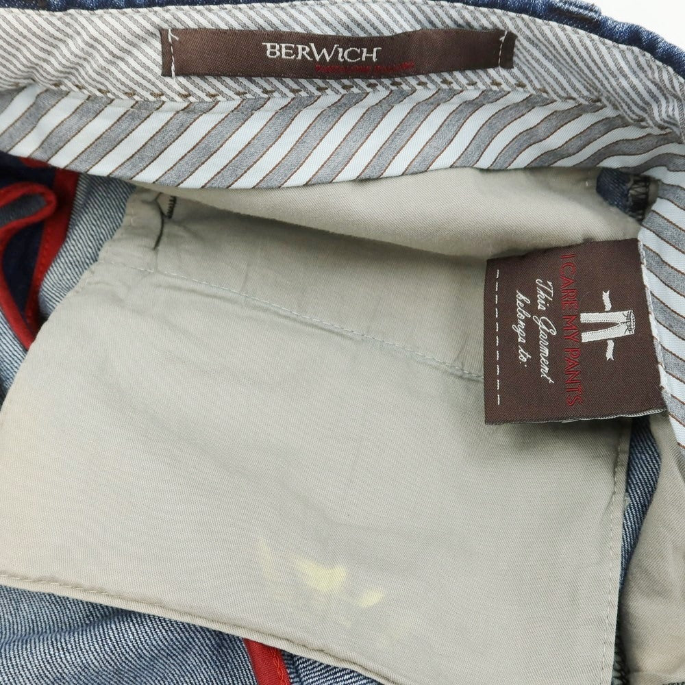 [Used] BERWICH denim slacks, navy [48] [Condition: C] [Men&