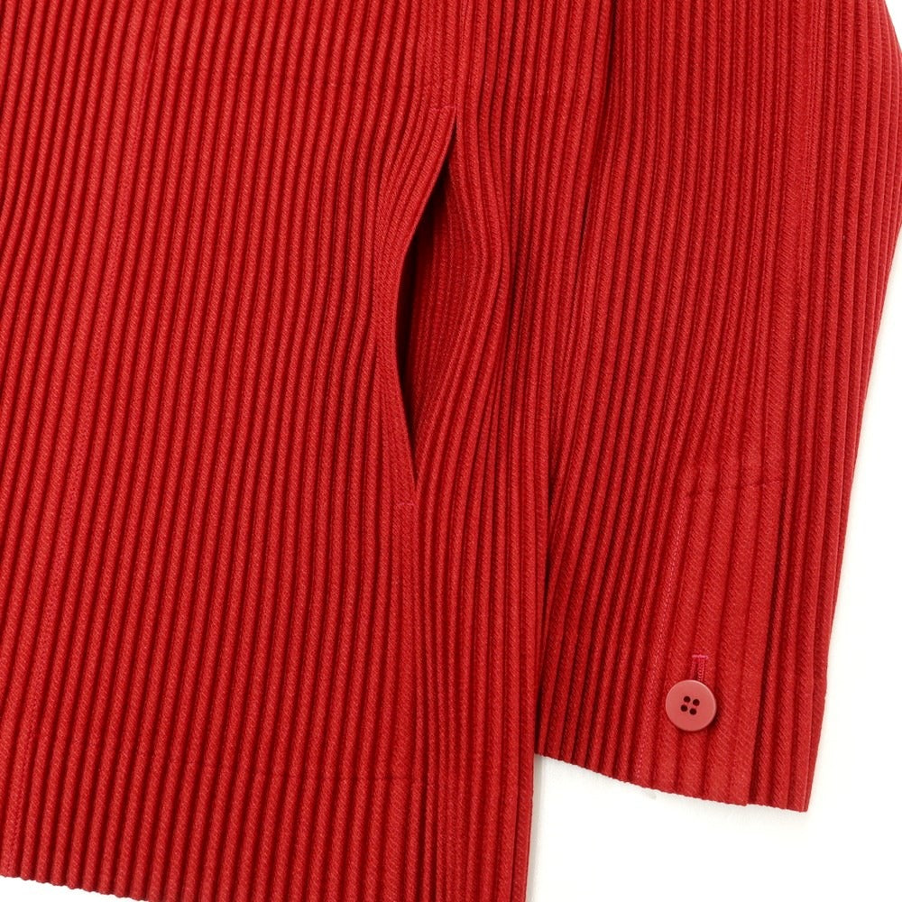 [Used] Homme Plisse Issey Miyake 2023 Fall/Winter Pleated Jacket Dark Red [No Size (L)] [Condition Rank A] [Men&