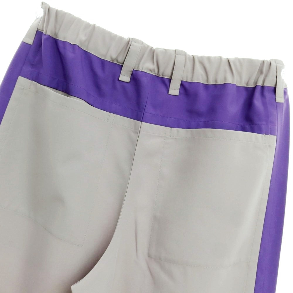 [Used] IM MEN 2023 Fall/Winter Polyester Easy Pants Gray x Purple [No Size (L)] [Condition Rank A] [Men&