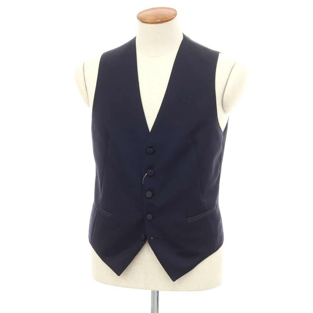 [Used] TAGLIATORE wool vest dress gilet black navy [size 46] [navy] [S/S] [condition rank C] [men&