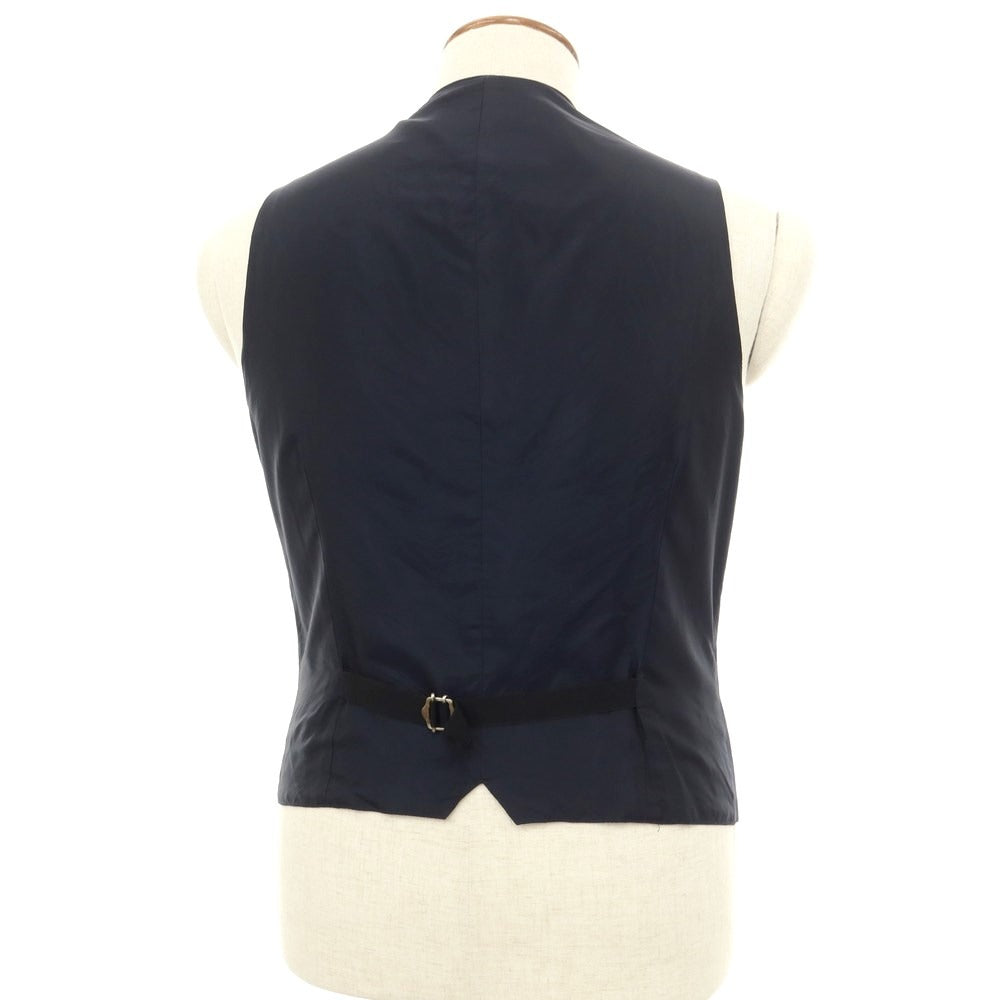 [Used] TAGLIATORE wool vest dress gilet black navy [size 46] [navy] [S/S] [condition rank C] [men&