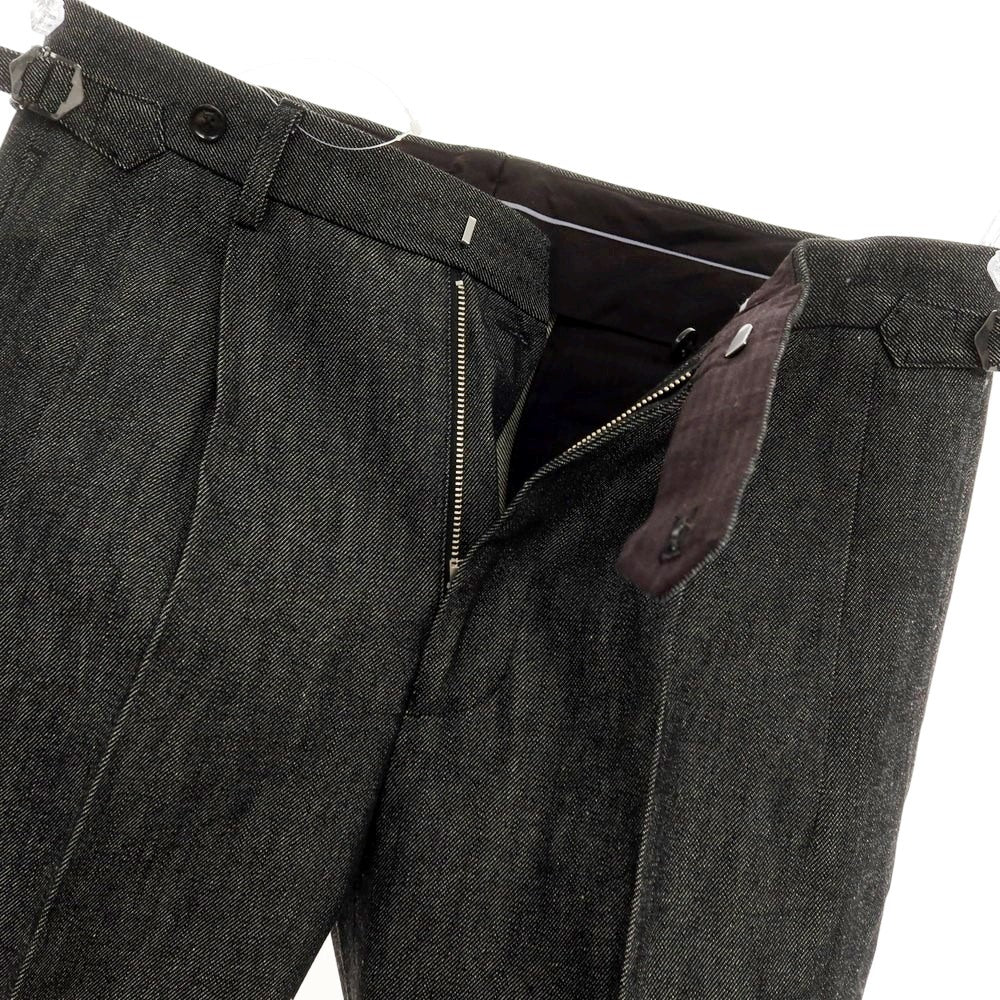 [Used] Mila Schon denim slacks pants, black [46] [Condition rank B] ​​[Men&