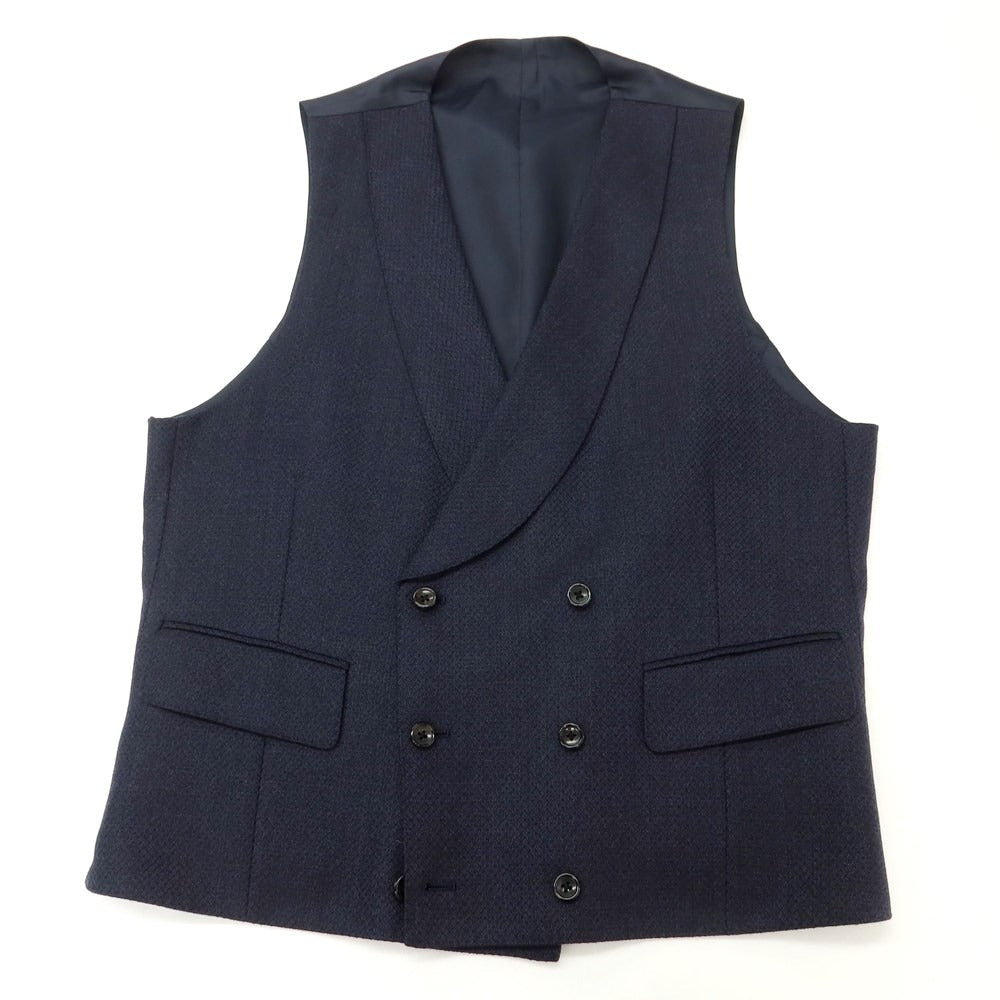 [Used] ONLY PREMIO Three-piece wool set-up 3-button suit Navy [38] [Condition rank B] ​​[Men&