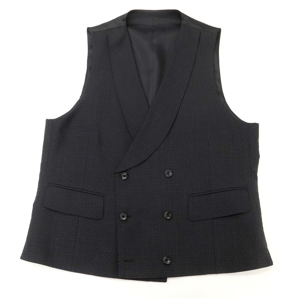 [Used] ONLY PREMIO Three-piece wool set-up 3-button suit Black [38] [Condition Rank B] ​​[Men&