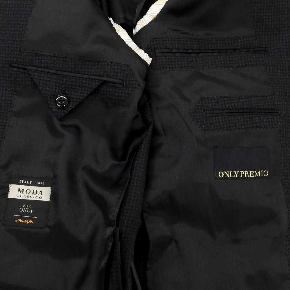 [Used] ONLY PREMIO Three-piece wool set-up 3-button suit Black [38] [Condition Rank B] ​​[Men&