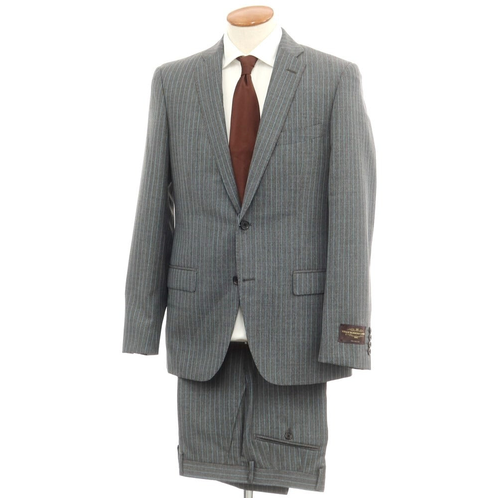 [Used] [Unused] ONLY Wool Stripe Set-up 3-Button Suit Gray x Light Blue [39] [Condition Rank S] [Men&