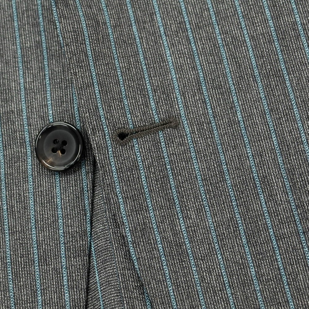 [Used] [Unused] ONLY Wool Stripe Set-up 3-Button Suit Gray x Light Blue [39] [Condition Rank S] [Men&