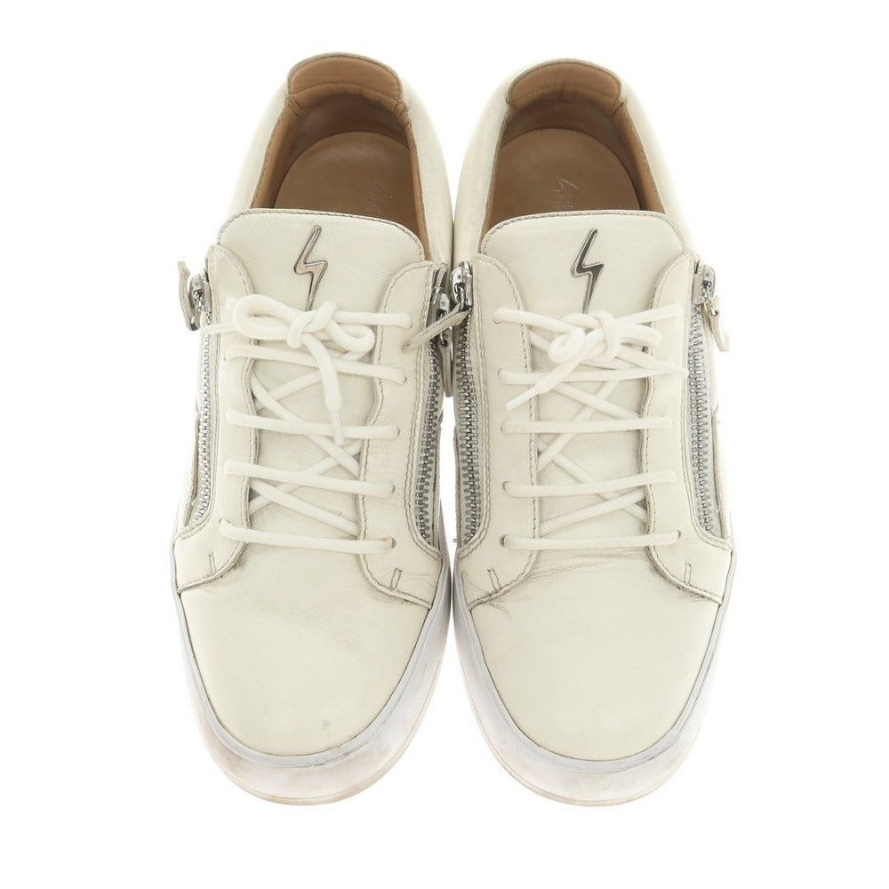 [Used] Giuseppe Zanotti GIUSEPPE ZANOTTI Leather Zip Sneakers White [43] [Condition Rank C] [Men&