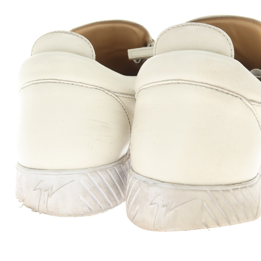 [Used] Giuseppe Zanotti GIUSEPPE ZANOTTI Leather Zip Sneakers White [43] [Condition Rank C] [Men&