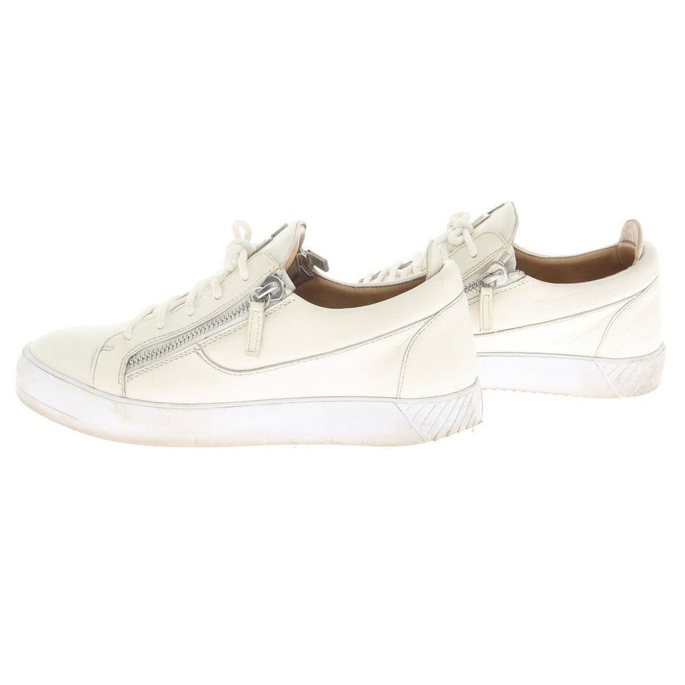 [Used] Giuseppe Zanotti GIUSEPPE ZANOTTI Leather Zip Sneakers White [43] [Condition Rank C] [Men&