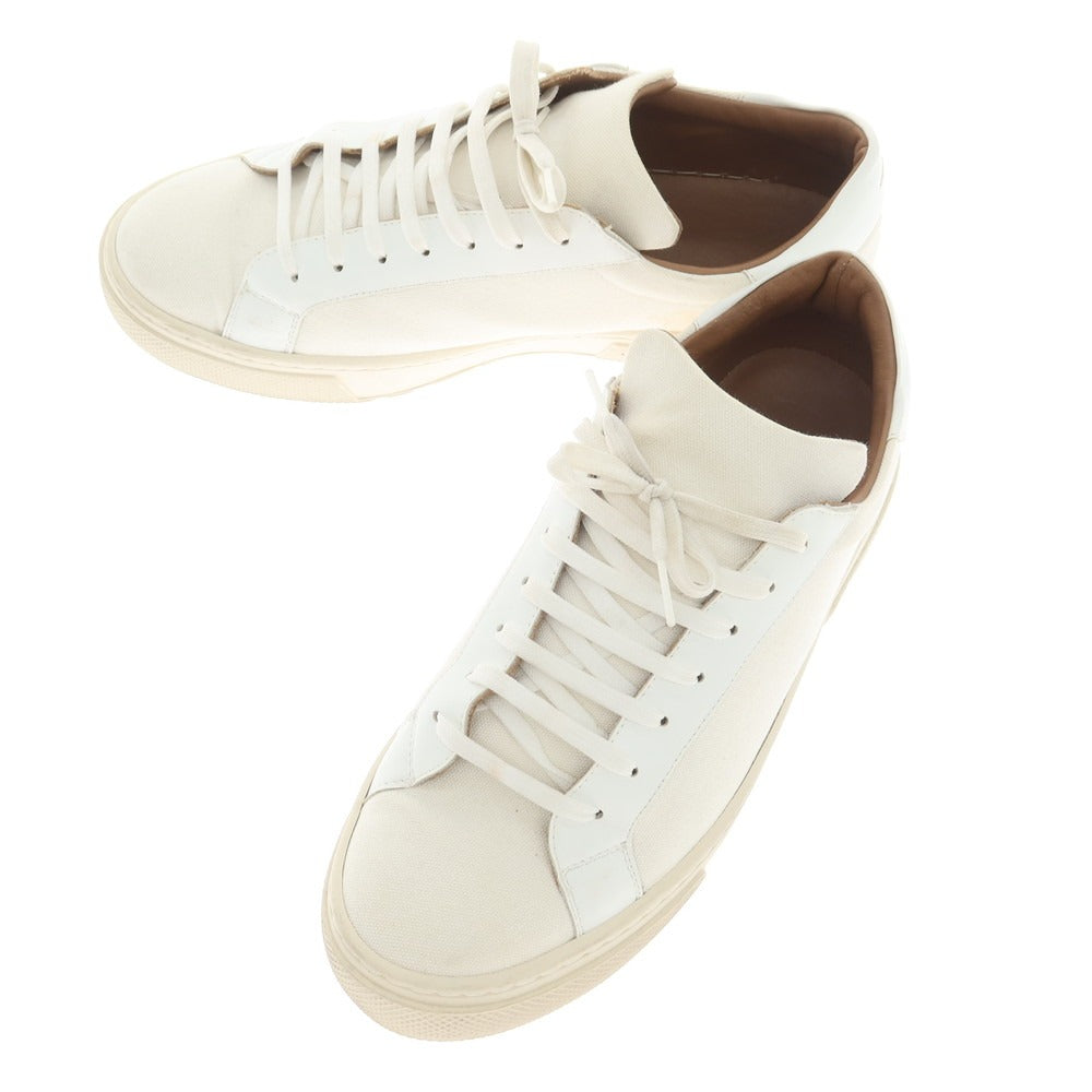 [Used] 8 By Yoox Canvas Leather Sneakers White [Size Unknown (Approx. 28cm)] [Condition Rank C] [Men&