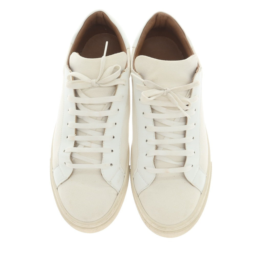 [Used] 8 By Yoox Canvas Leather Sneakers White [Size Unknown (Approx. 28cm)] [Condition Rank C] [Men&